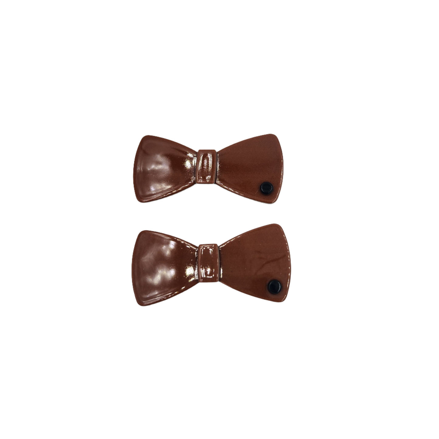 Sally side clips brown