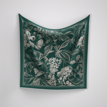 Load image into Gallery viewer, Floralia in Deep Green & Cream