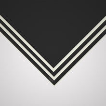 Load image into Gallery viewer, Classic Border Scarf - Black + White
