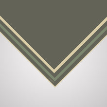 Load image into Gallery viewer, Classic Border Scarf - Olive