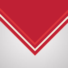Load image into Gallery viewer, Classic Border Scarf - Red + White