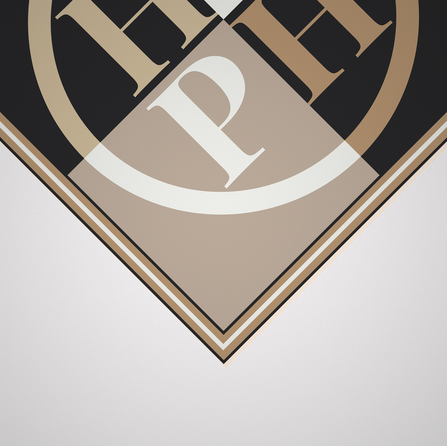 PH Classic Black,Cream and Beige Color Block