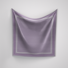 Load image into Gallery viewer, Classic Border Scarf - Lilac