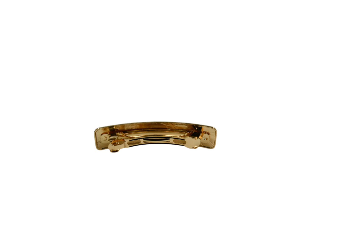 Gold Rectangle Barrette Clip