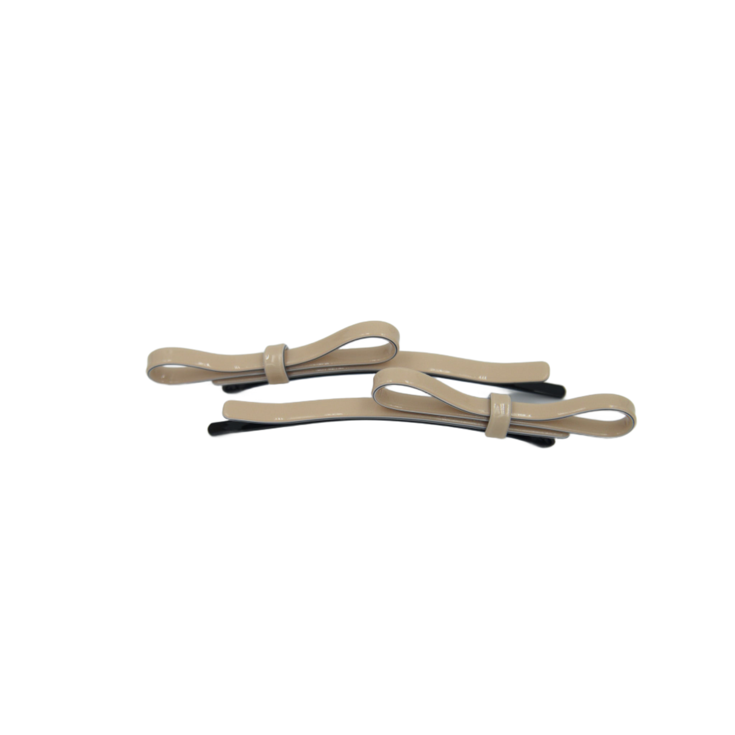 Taskia Bow Slide Clips Acetate Cream