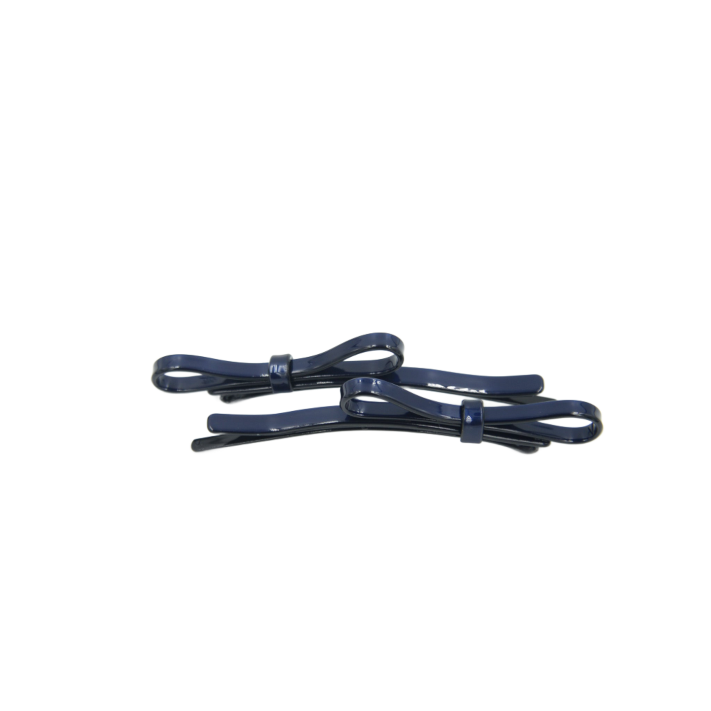 Taskia Bow Slide Clips Acetate Navy