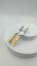 Load and play video in Gallery viewer, Cassandra Two Tone Lemon and Beige Bow Clips