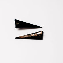 Load image into Gallery viewer, Loretta Triangle Clips Black