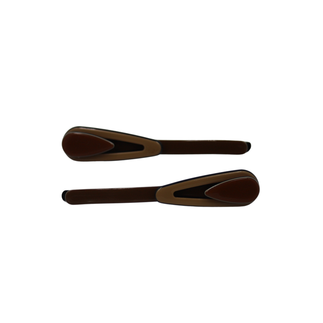 Poppy Slides Brown + Tan