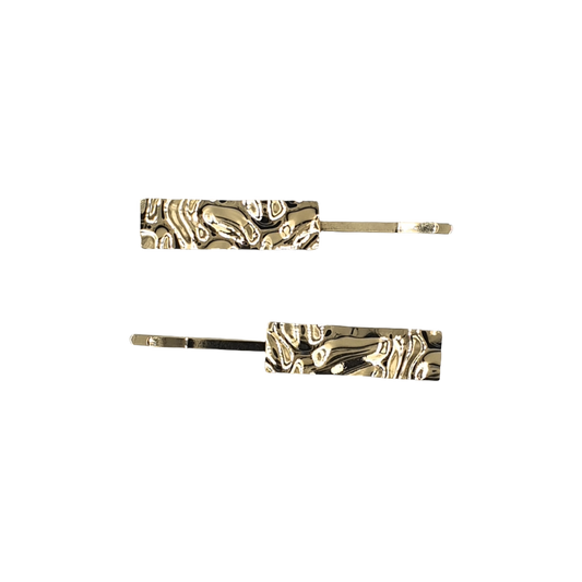 Wavy Gold Clips