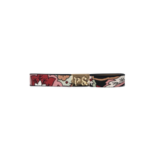 Load image into Gallery viewer, Betina Leather Bow maroon floral
