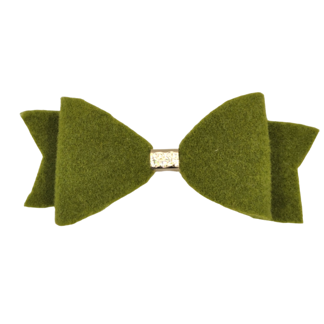 Moss green Ruby Bow