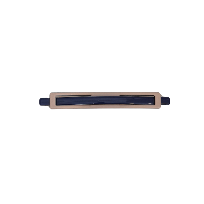 Nina Barrette Clip Navy and Beige