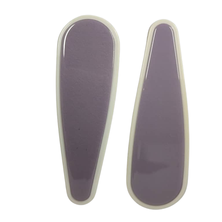 Lilian Clips Lilac & Cream