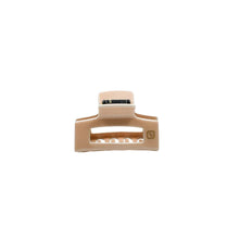 Load image into Gallery viewer, A beige claw clip hair accessory made of acetate, displayed against a white background.
