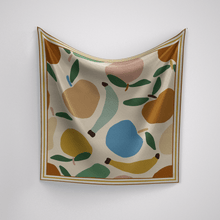 Load image into Gallery viewer, Petite Abstract Fruit Bright Colours Scarf
