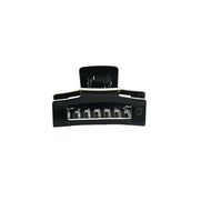 Black Acetate Claw Clip on White Background
