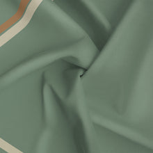 Load image into Gallery viewer, Closeup of Soft Green Silk Scarf twisted 

