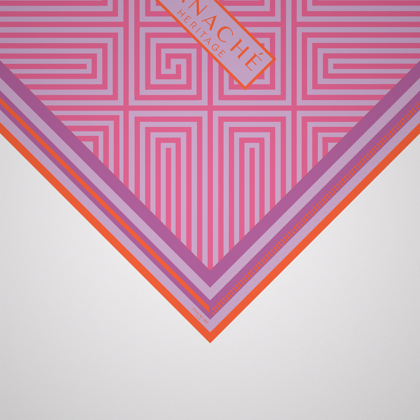 Geometrical Maze Bright Magenta and Orange