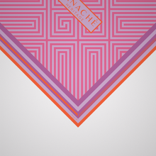 Load image into Gallery viewer, Geometrical Maze Bright Magenta and Orange
