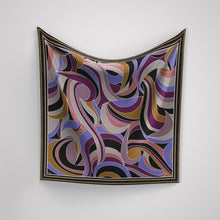 Load image into Gallery viewer, Le Swirl Enchante In Black And Deep Blue &amp; Mauve
