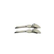 Olivia Bow Acetate Slide Clips Cream