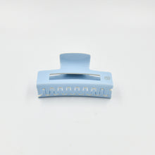 Load image into Gallery viewer, Large Claw Clip Blue + Cream
