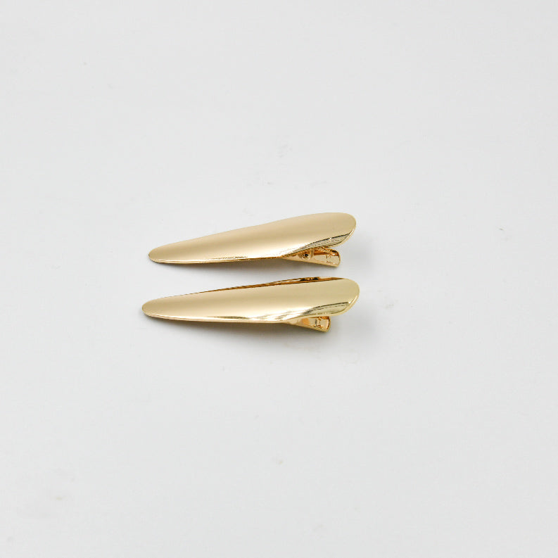 Gold triangle clips