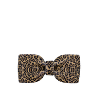 Load image into Gallery viewer, French Style Bow Barrette - Leopard Smll Print
