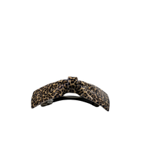 Load image into Gallery viewer, French Style Bow Barrette - Leopard Smll Print
