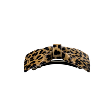 Load image into Gallery viewer, French Style Bow Barrette - Leopard Lrg Print
