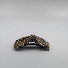 Load image into Gallery viewer, French Style Bow Barrette - Leopard Smll Print
