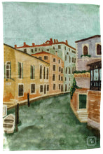Load image into Gallery viewer, Scenes of Venice Linen Tea Towel
