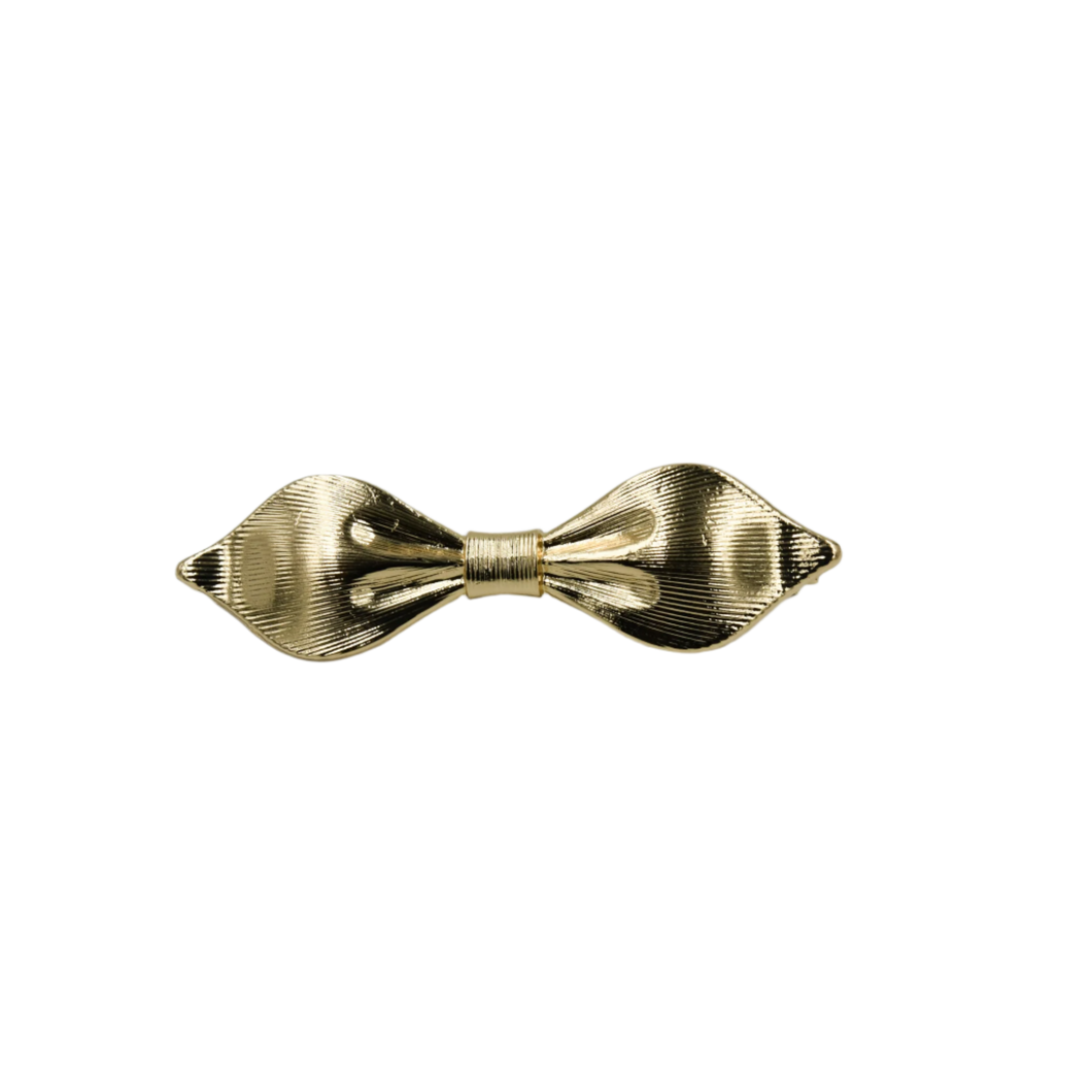 Gold Bow Alligator Clip