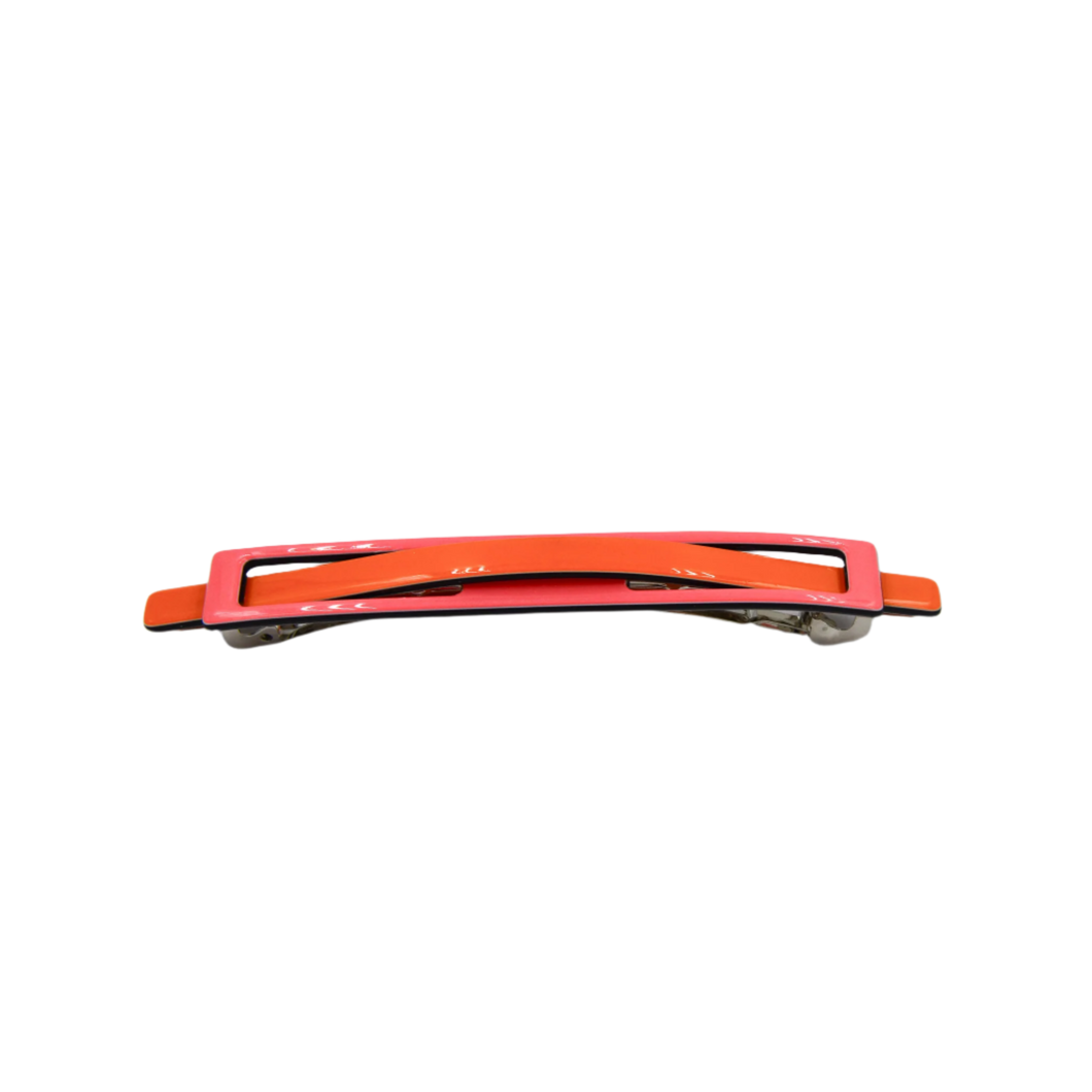 Nina Barrette Clip Pink and Orange
