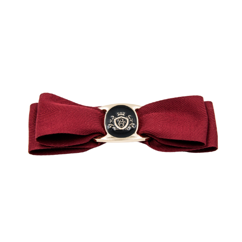 Bella Buckle Bow Red + Black Buckle
