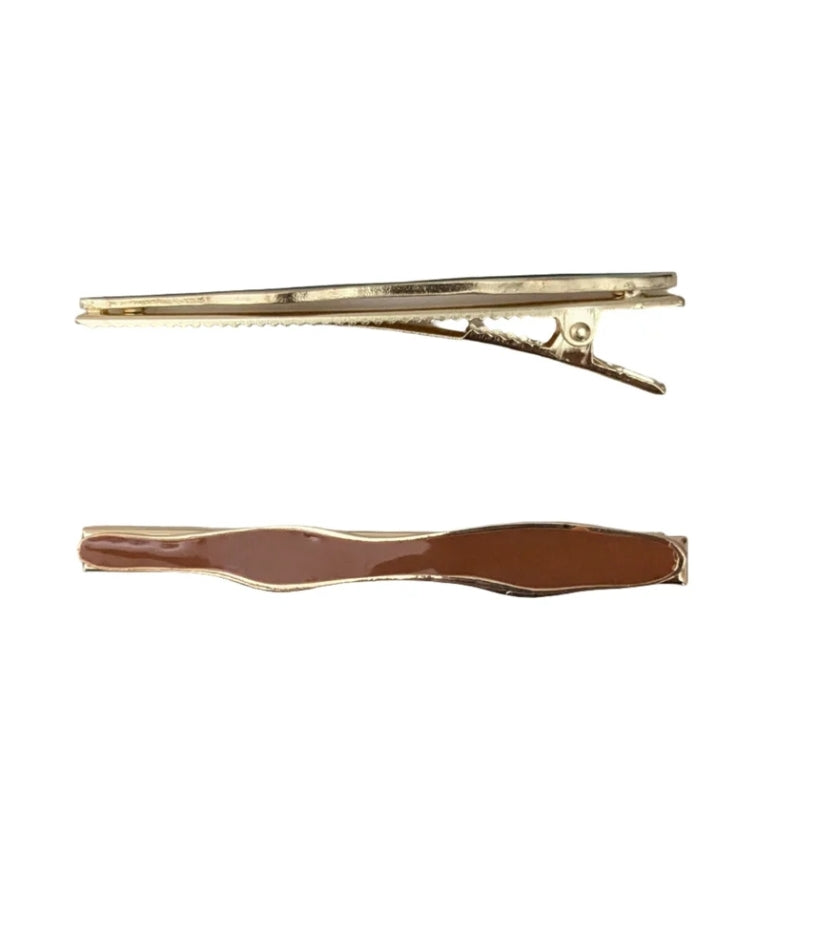 Emily Alligator Clip Tan