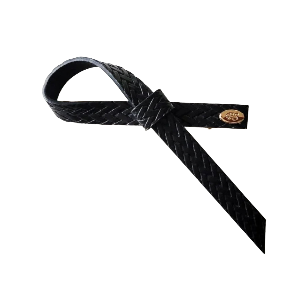 Ava Single Loop Bow Black