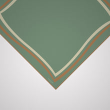 Load image into Gallery viewer, Soft Green Silk Scarf showing close up of scarf corner on a white background
