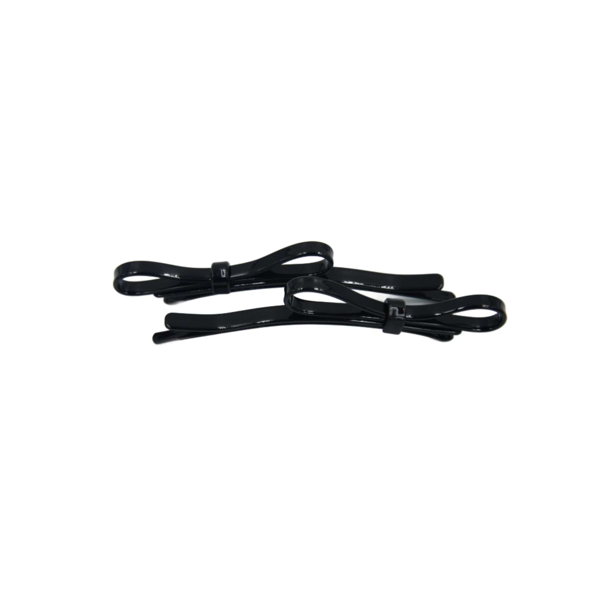 Taskia Bow Slide Clips Acetate Black