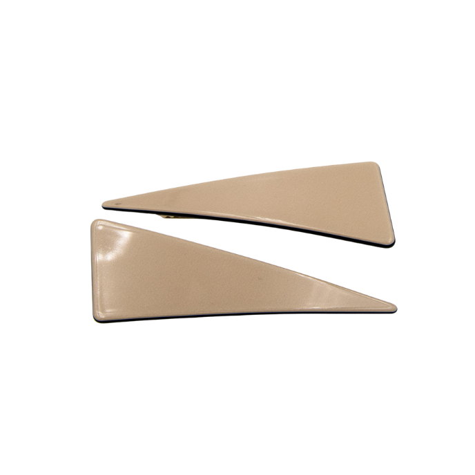 Loretta Triangle Clips Beige