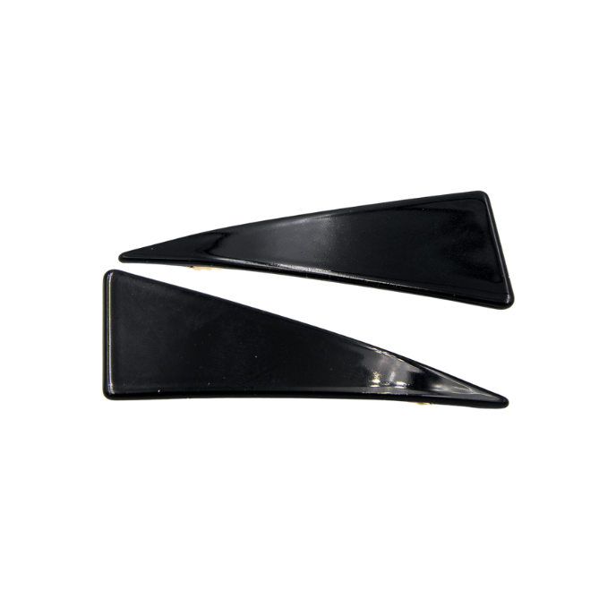 Loretta Triangle Clips Black