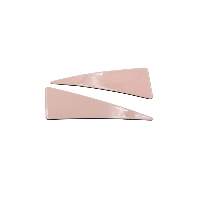 Loretta Triangle Clips Light Pink