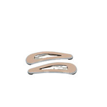 Load image into Gallery viewer, Georgina Snap Clips - Beige with Blue
