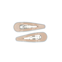 Load image into Gallery viewer, Georgina Snap Clips - Beige with Blue
