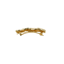 Load image into Gallery viewer, Gold hammered metal barette clip
