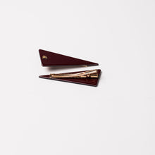 Load image into Gallery viewer, Loretta Triangle Clips Burgundy
