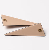 Loretta Triangle Clips Beige