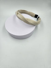 Load image into Gallery viewer, Thin Linen Twist Headband natural ivory
