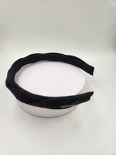 Load image into Gallery viewer, Thin Linen Twist Headband black
